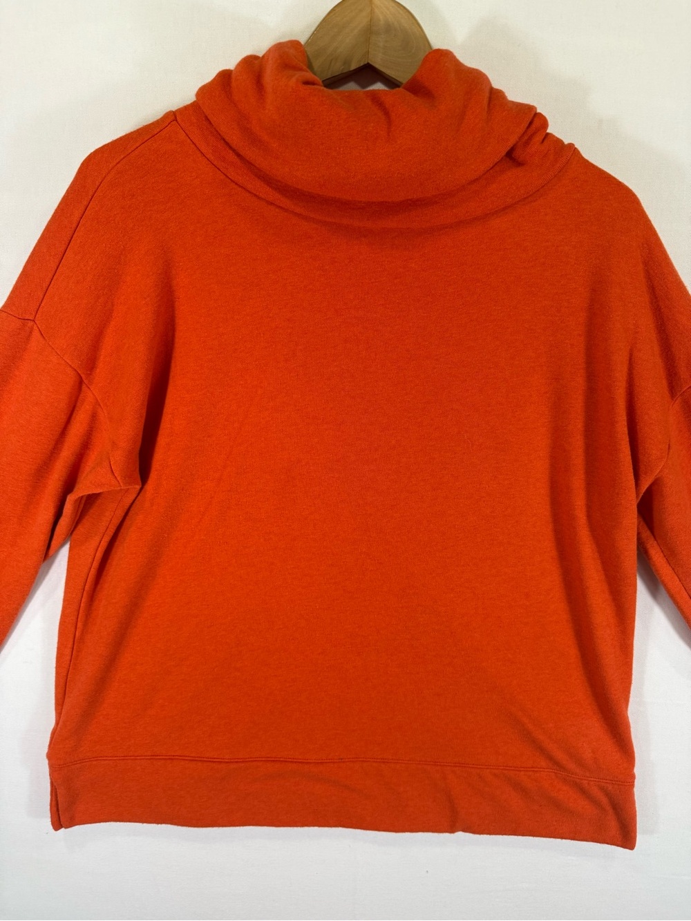 Talbots Bright Orange Cowl Neck Sweatshirt